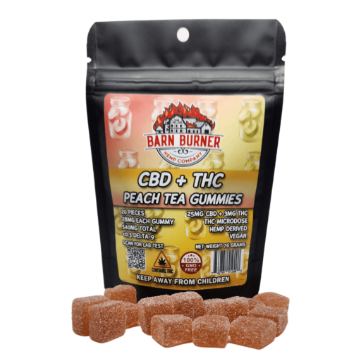 microdose thc gummies with cbd peach tea